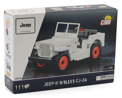 Cobi 1/35 Jeep Willys CJ-2A (White) Block Model Kit (111 Pieces)