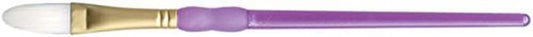 Crafter's Choice White Taklon Oval Wash Brush 3/8" Width