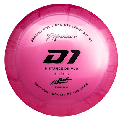 Prodigy D1 500 Glimmer Plastic - Commemorative Edition Isaac Robinson 2x World Champion 170-174g