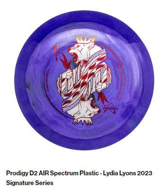 Prodigy D2 AIR Spectrum Plastic - Lydia Lyons 2023 Signature Series 150-159
