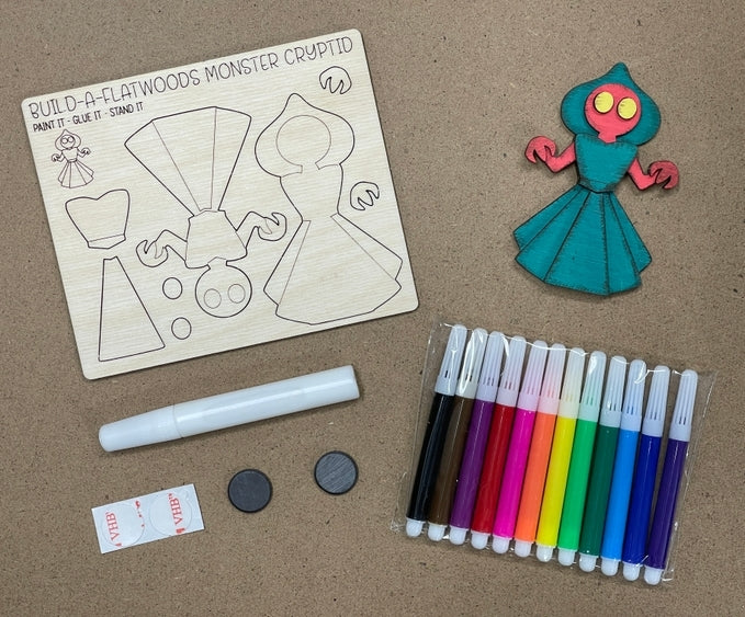 DIY Build a Flatwoods Monster Magnet Kit MYTHICAL CRAFT KIT