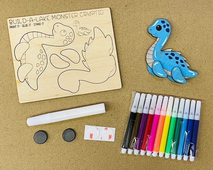 DIY Build a Lake Monster Magnet Kit CRAFT KIT MYTICAL