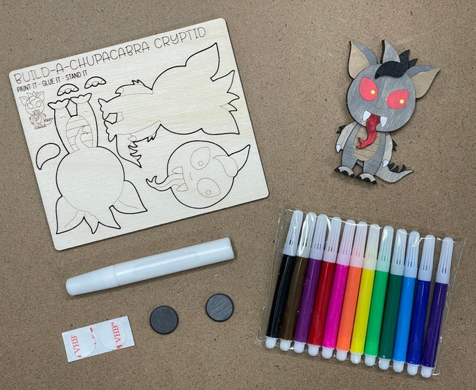 DIY Chupacabra Magnet Kit MYTHICAL CRAFT KIT