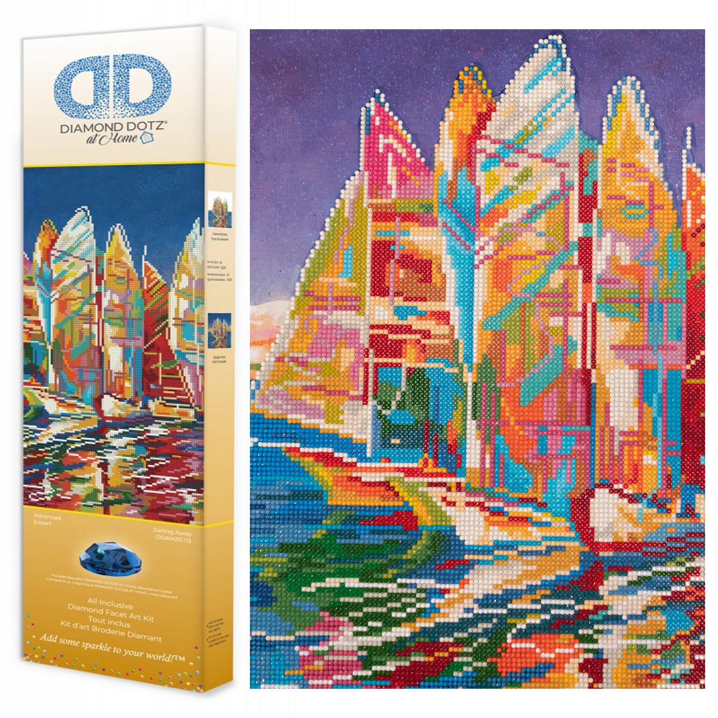 Diamond Dotz Sailing Away - 24.1" x 20.1"