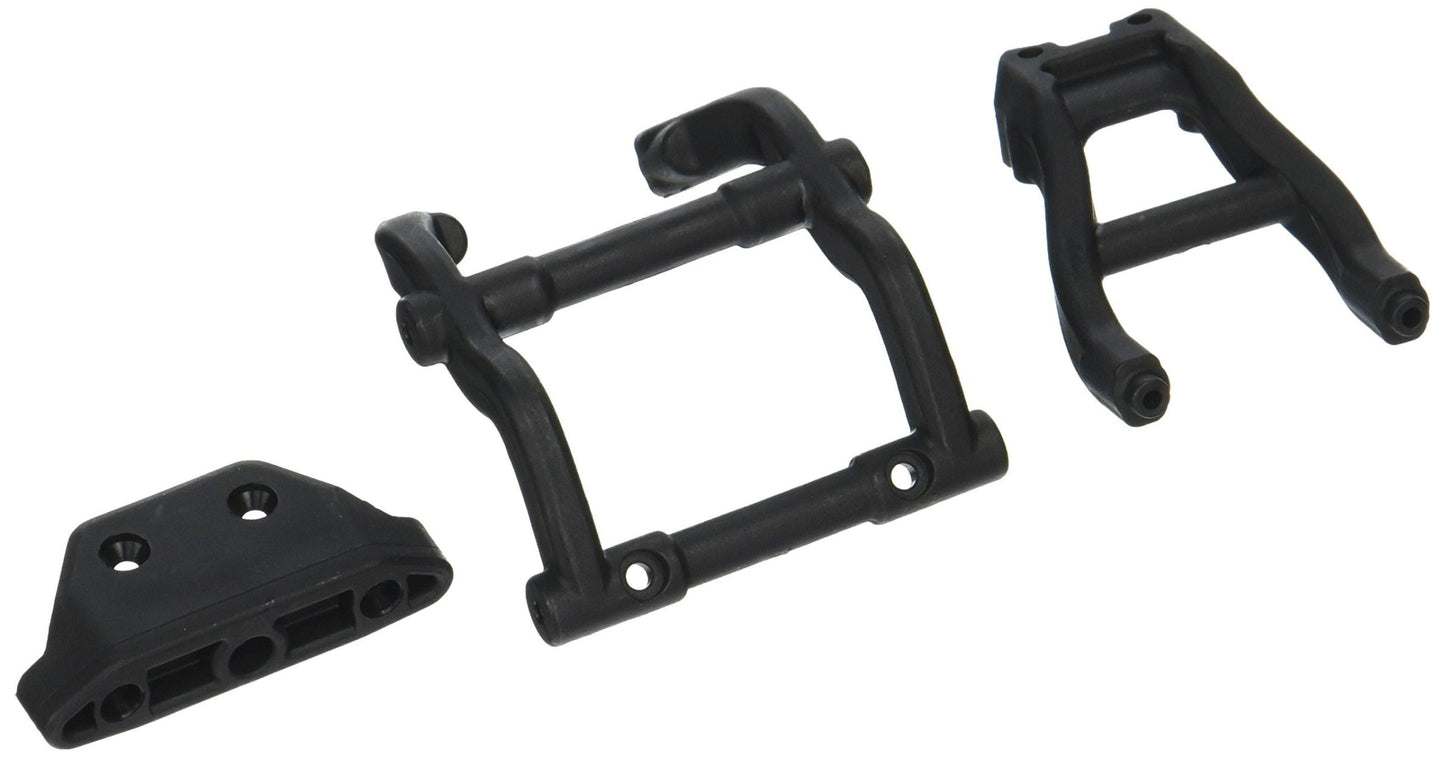 Discontinued - Wheelie bar mounts/ rear skidplate (black)