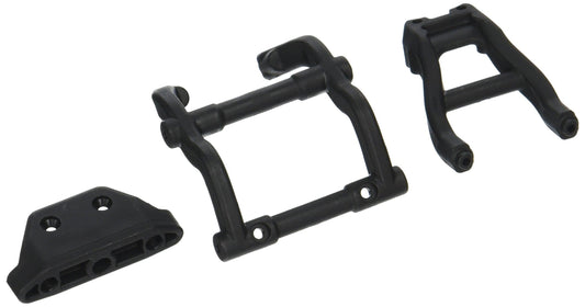 Discontinued - Wheelie bar mounts/ rear skidplate (black)
