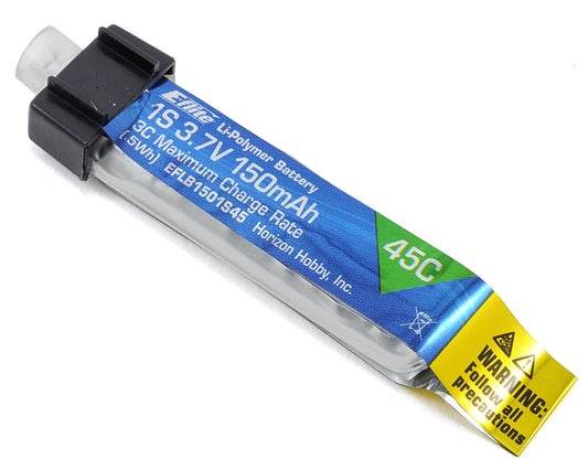 150mAh 1S 3.7V 45C LiPo Battery