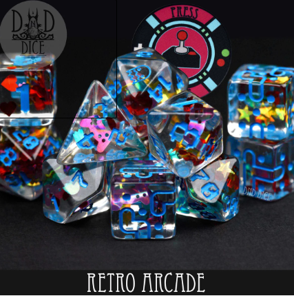 Retro Arcade - 11 Dice Set