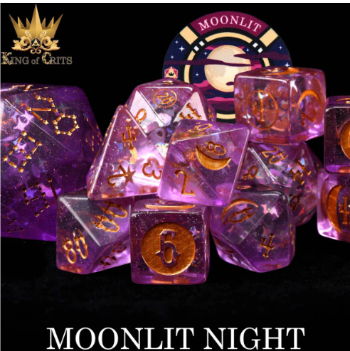 Moonlit Night - 12 Dice Set