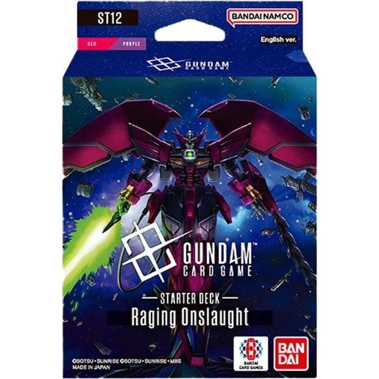GUNDAM CARD GAME: STARTER DECK: RAGING ONSLAUGHT [ST12] (6CT DISPLAY)