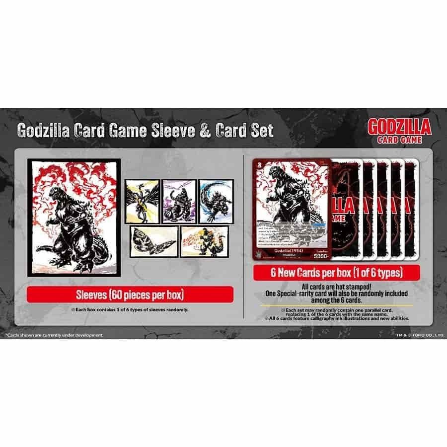 Godzilla Card Game: Ink-Brushed Monster Rampage Sleeve & Card Set (Display 6 count)