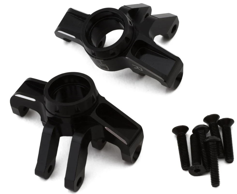 Hot Racing Arrma Grom Aluminum Front Steering Knuckle Set (Black) (2)