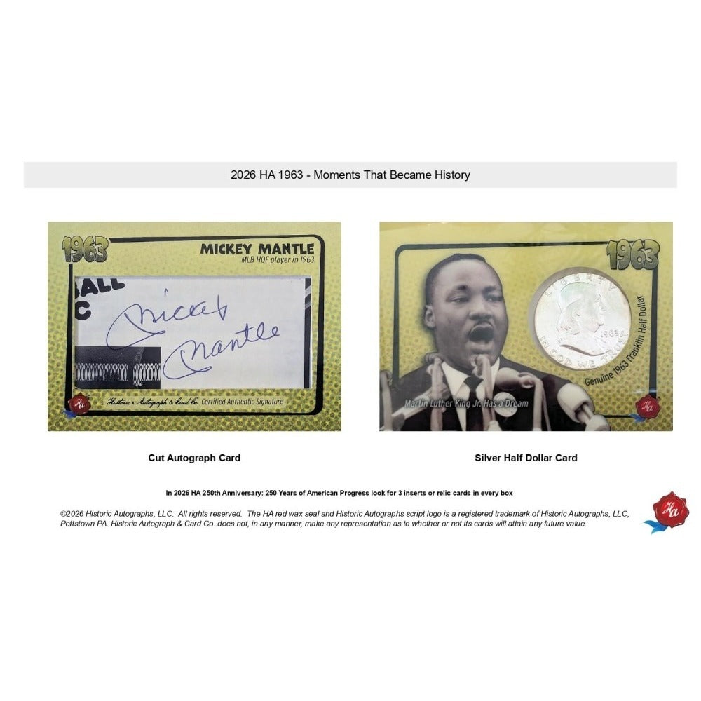 Historic Autographs 1963