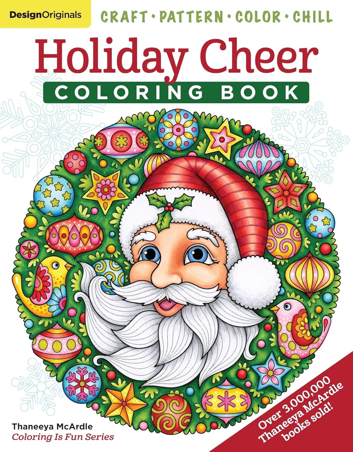 Holiday Cheer Coloring Book - Christmas Adult Coloring