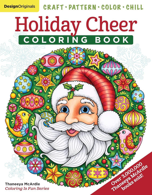Holiday Cheer Coloring Book - Christmas Adult Coloring