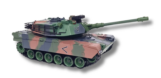 1/18 Scale US M1A2- 2.4Ghz RC Tank Force (Green Camo )