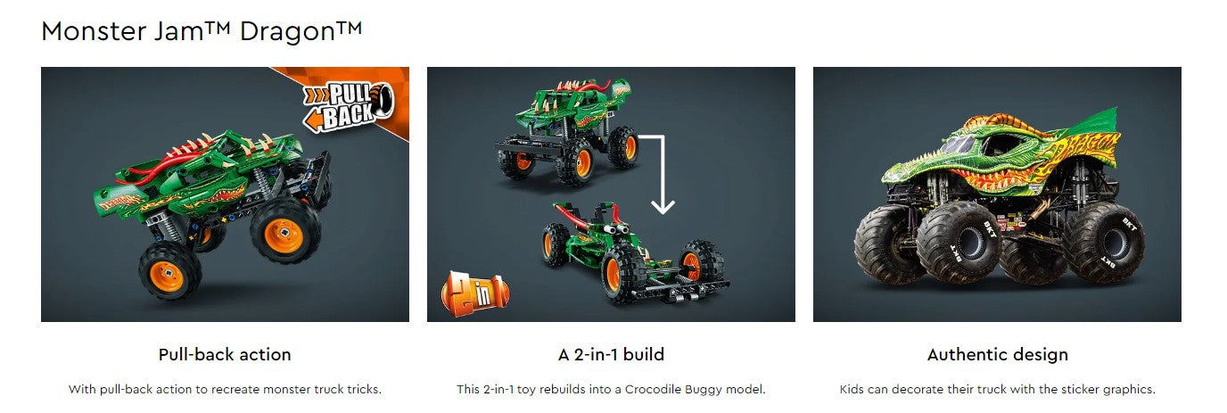 Monster Jam Dragon - Technic 42149