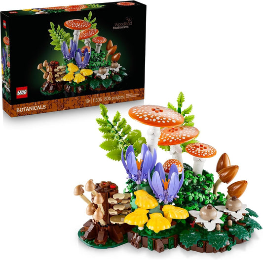 LEGO Botanicals Woodland Mushrooms 11505 Building Set