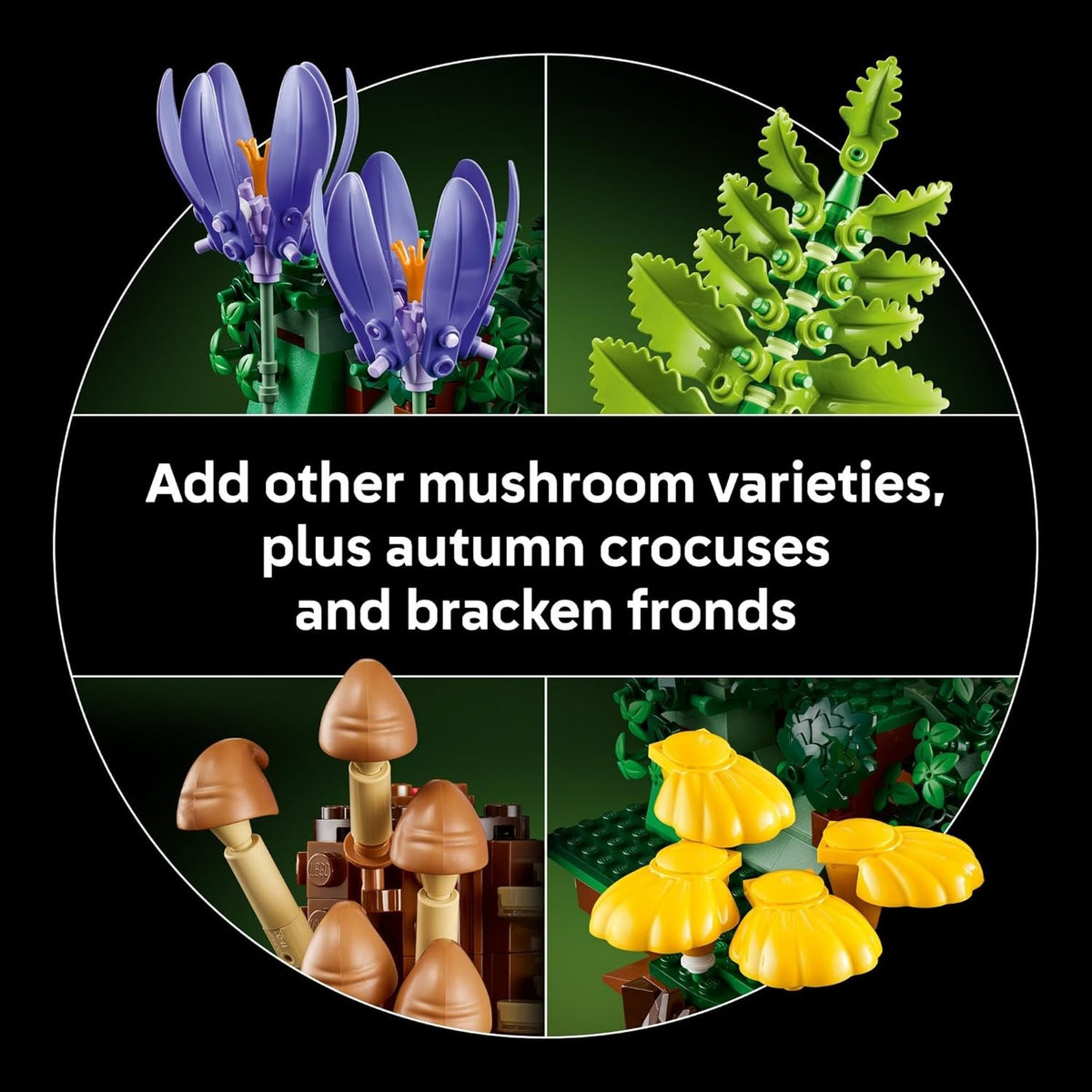 LEGO Botanicals Woodland Mushrooms 11505 Building Set