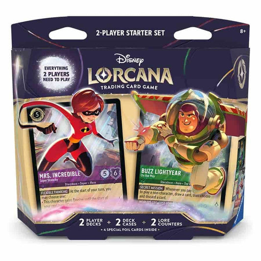 Disney - Lorcana: Two Player Deck - ELASTIGIRL AND BUZZ LIGHTYEAR  Wilds unnown