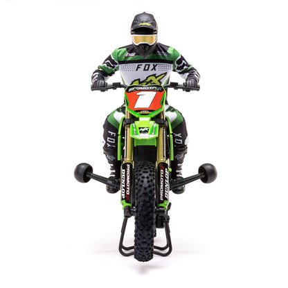 1/4 Promoto-MX Motorcycle Plastics w/Wraps - Green