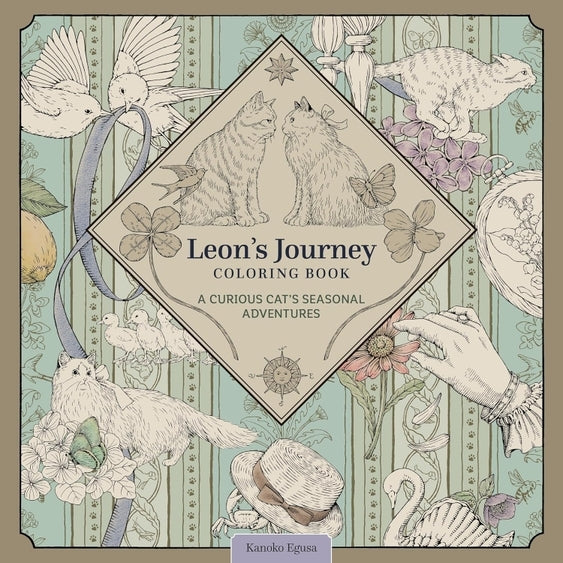 Leon's Journey Coloring Book -A Curious Cat's Adventure