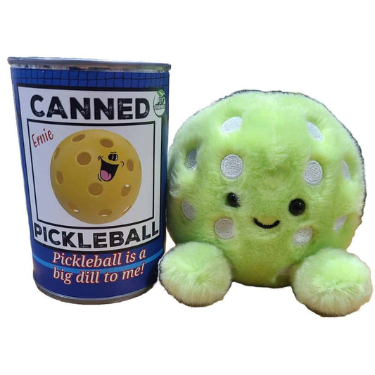 Canned Pickleball | Stuffed Sports Plush in a Can w/Jokes: Pop Top Lid