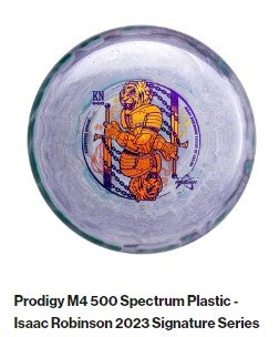Prodigy M4 500 Spectrum Plastic - Isaac Robinson 2023 Signature Series 177-180