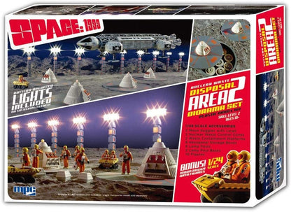 MPC Space: 1999 Nuclear Waste Area 2 Diorama (w/ Bonus 1:24 Scale Moon Buggy) 1:48 Scale Model Kit