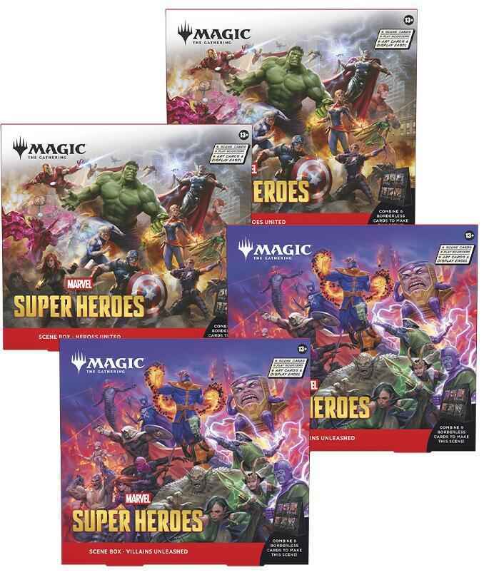 Magic: The Gathering Marvel Super Heroes Scene Box Display