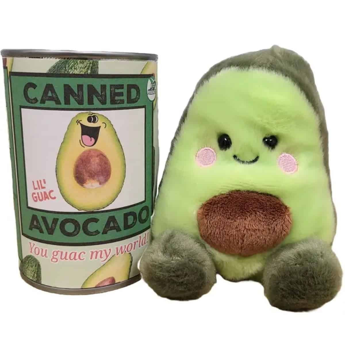 Lil' Guac the Canned Avocado Eco-Friendly Plush W/Jokes