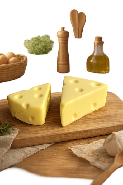 Mini Cheese Squish – Soft & Slow-Rebound Squishy