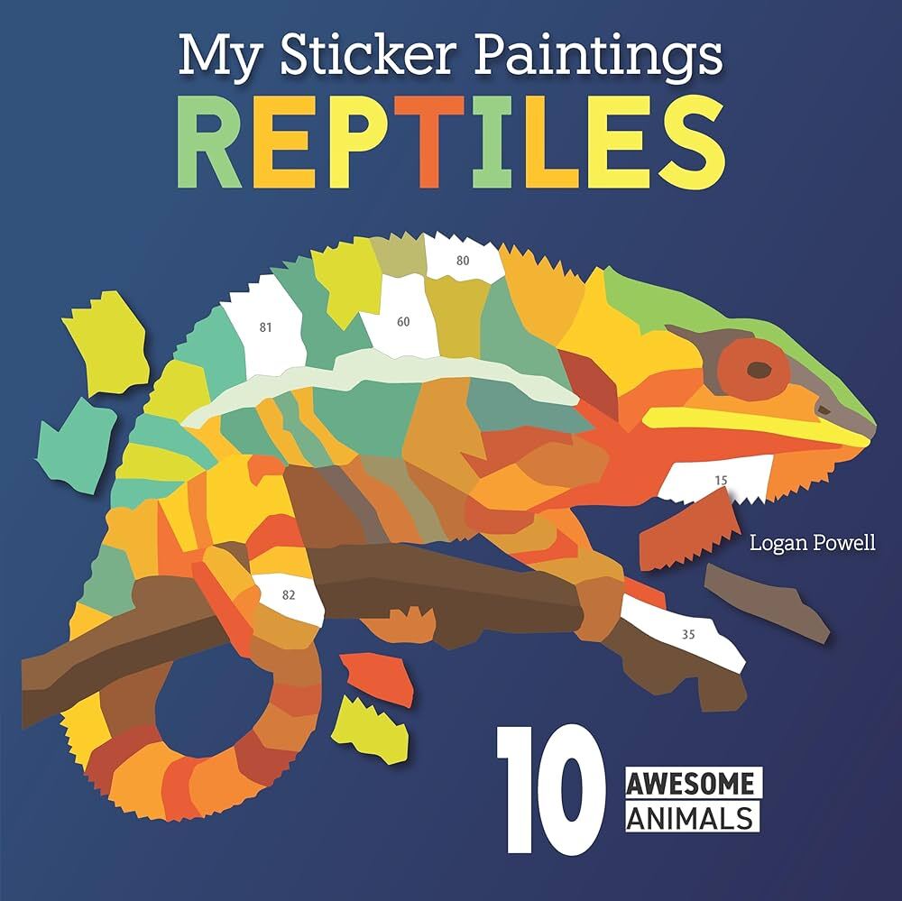 My Sticker Paintings  - Reptiles