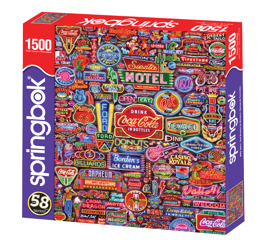 Nifty Neon- NEW 1500 Piece Springbok