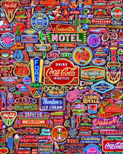 Nifty Neon- NEW 1500 Piece Springbok
