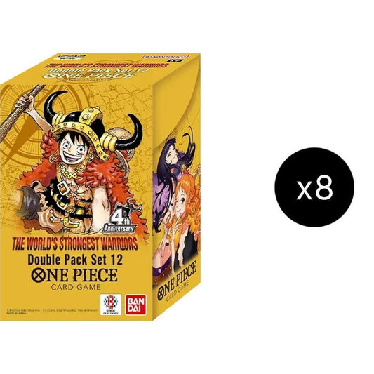 ONE PIECE TCG DOUBLE PACK SET VOLUME 12 (DP-12):- The World's Strongest Warriors (OP17) Display Box of 8