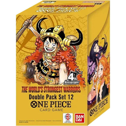 ONE PIECE TCG DOUBLE PACK SET VOLUME 12 (DP-12):- The World's Strongest Warriors (OP17) INDIVIDUAL