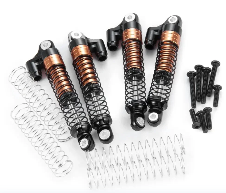 Long Travel 62mm Aluminum Shocks Titanium FOR Traxxas TRX-4M