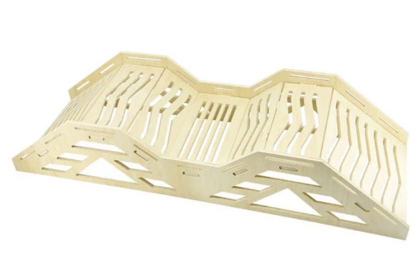 High Density RC Crawler Wood Trail Hill Bridge (E Style) 1/24 1/18