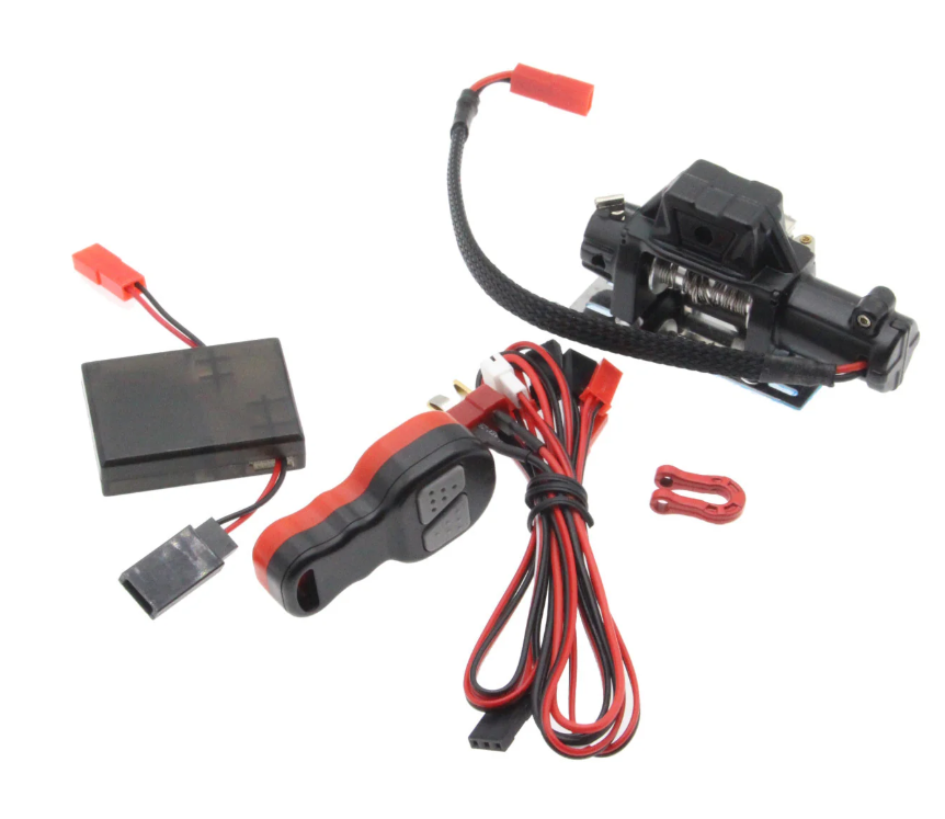 Electric Winch & Remote Controller FOR 1:10 RC TRX4 Axial SCX10 II
