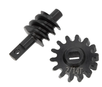 Powerhobby Axial SCX24 Steel Overdrive Gears Diff Worm Set 2T/14T Overdrive 23%