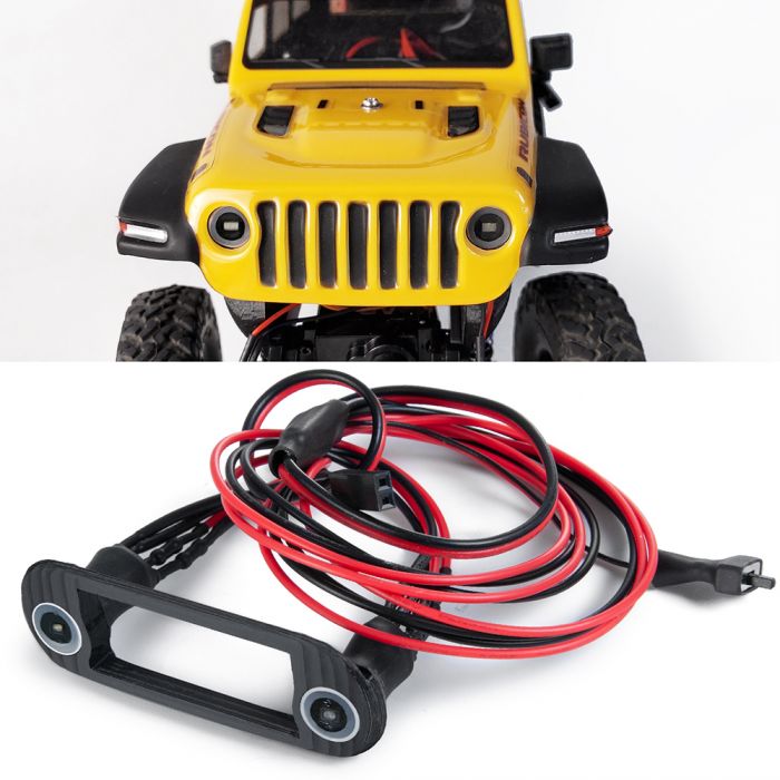 Jeep Front Headlights with mount 1/24 SCX24