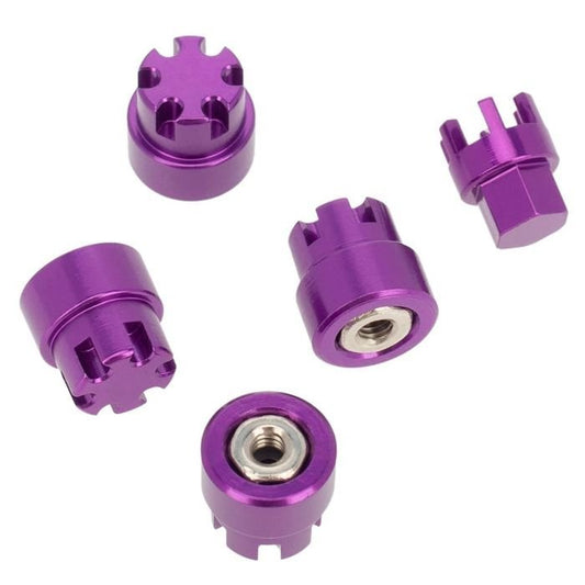 Aluminum M2 Wheel Nuts Cap 1/24 Axial SCX24 Jeep C10 Bronco Purple