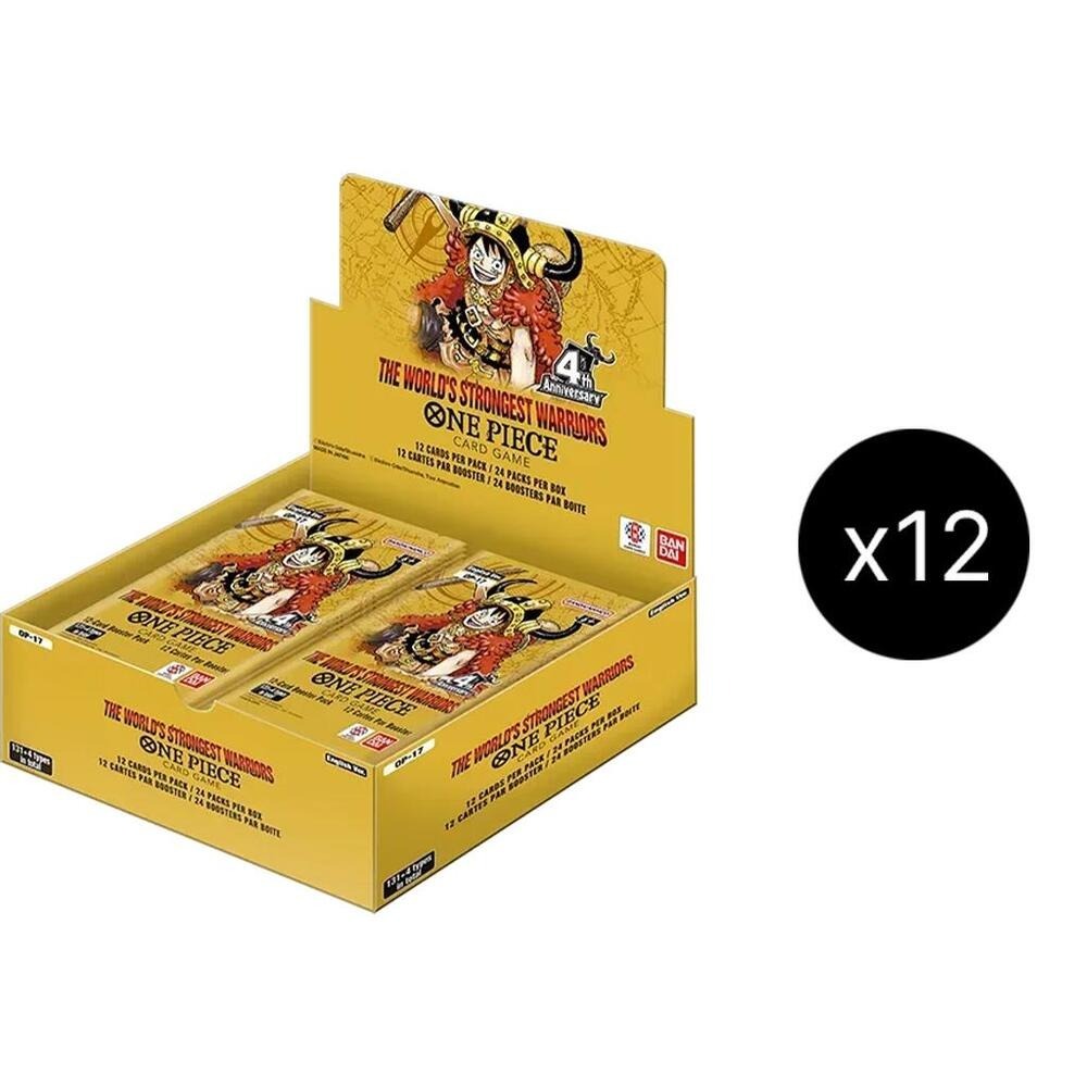 PRE ORDER: ONE PIECE TCG:  The World's Strongest Warriors  BOOSTER (OP-17)- CASE OF 12