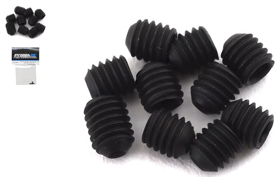 3x4mm "High Strength" Cup Style Set Screws (10) ProTek RC
