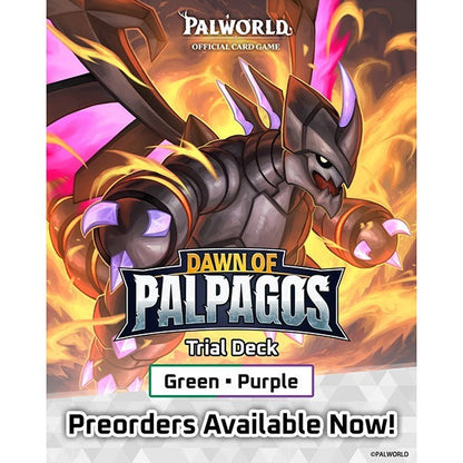 Palworld OCG: Dawn of Palpagos Trial Deck- Green & Purple