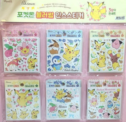 Pokemon Blossom Insta Sticker Set (3 Sheets)