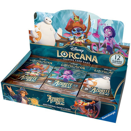 Disney - Lorcana: Azurite Sea Booster Box - 24 Packs (288 Lorcana Cards)