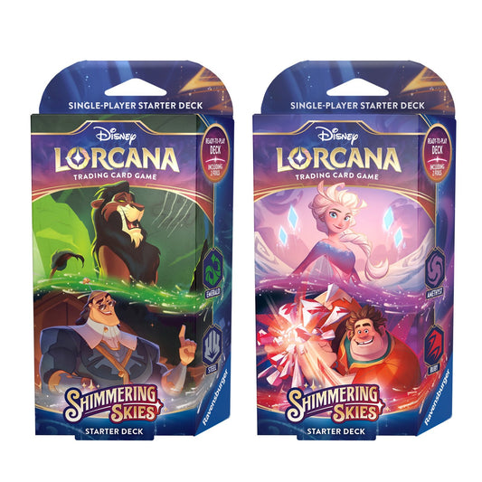 Disney Lorcana: Shimmering Skies Starter Decks
