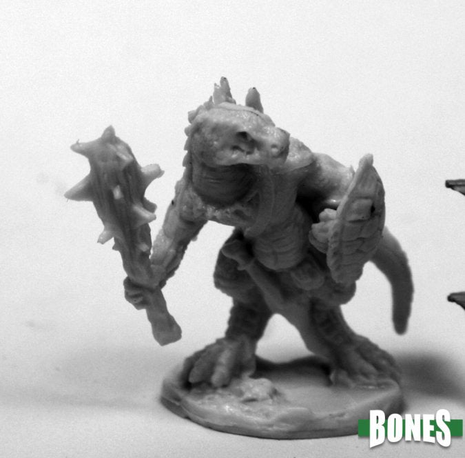 Lizardman with Club and Shield